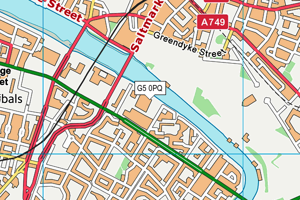 G5 0PQ map - OS VectorMap District (Ordnance Survey)