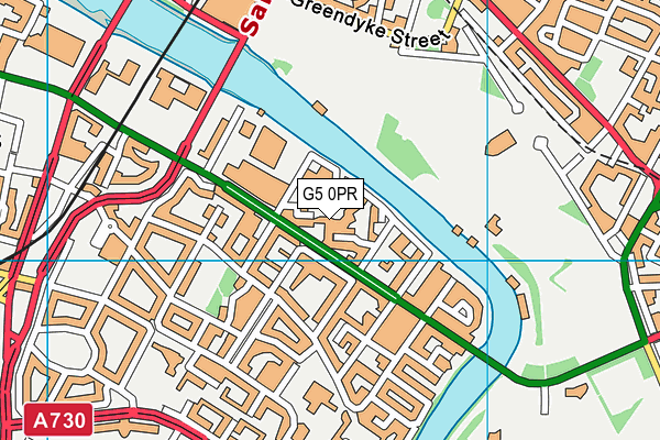 G5 0PR map - OS VectorMap District (Ordnance Survey)