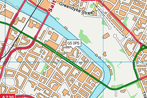 G5 0PS map - OS VectorMap District (Ordnance Survey)