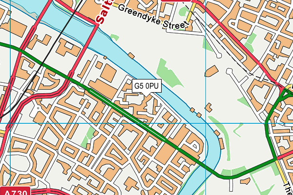 G5 0PU map - OS VectorMap District (Ordnance Survey)