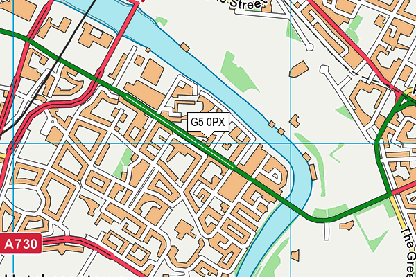 G5 0PX map - OS VectorMap District (Ordnance Survey)