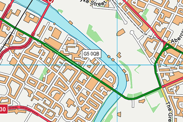 G5 0QB map - OS VectorMap District (Ordnance Survey)