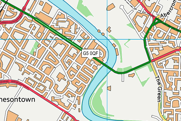 G5 0QF map - OS VectorMap District (Ordnance Survey)