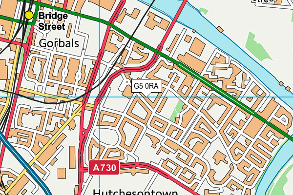 G5 0RA map - OS VectorMap District (Ordnance Survey)