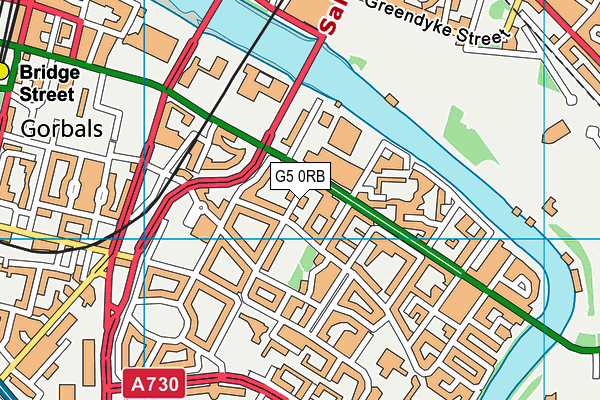 G5 0RB map - OS VectorMap District (Ordnance Survey)