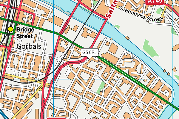 G5 0RJ map - OS VectorMap District (Ordnance Survey)