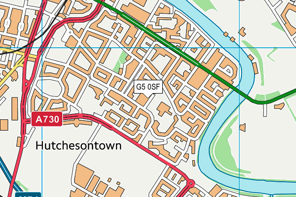 G5 0SF map - OS VectorMap District (Ordnance Survey)