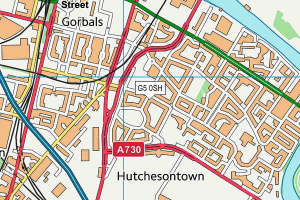 G5 0SH map - OS VectorMap District (Ordnance Survey)