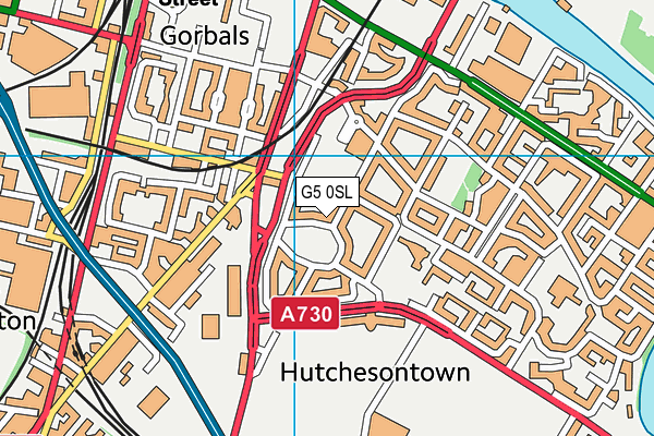 G5 0SL map - OS VectorMap District (Ordnance Survey)