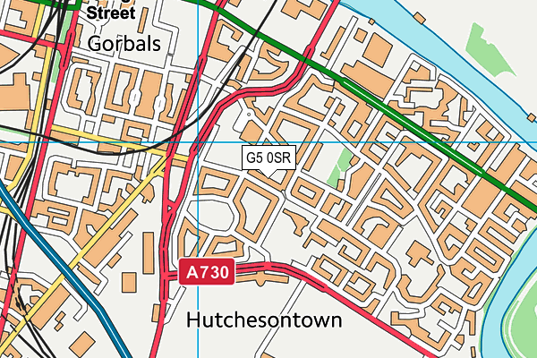 G5 0SR map - OS VectorMap District (Ordnance Survey)