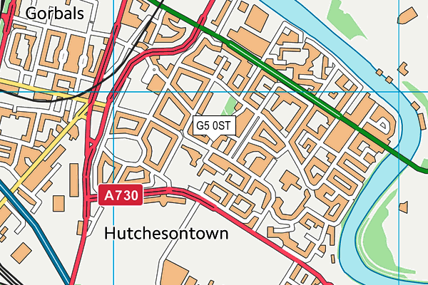 G5 0ST map - OS VectorMap District (Ordnance Survey)