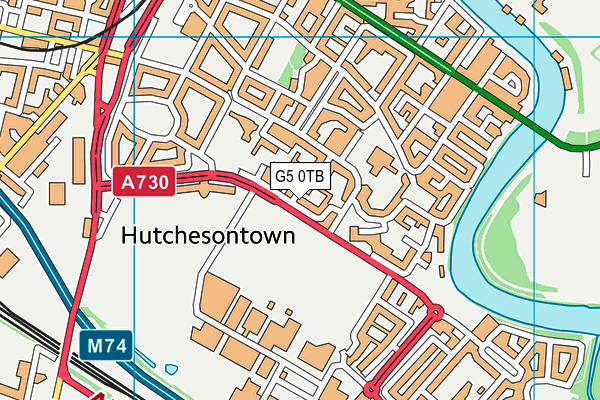 G5 0TB map - OS VectorMap District (Ordnance Survey)