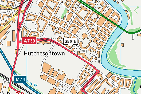 G5 0TE map - OS VectorMap District (Ordnance Survey)