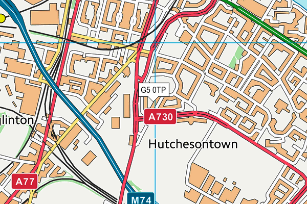 G5 0TP map - OS VectorMap District (Ordnance Survey)