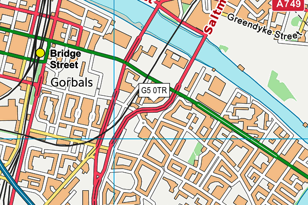 G5 0TR map - OS VectorMap District (Ordnance Survey)