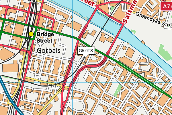 G5 0TS map - OS VectorMap District (Ordnance Survey)