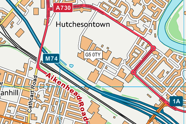 G5 0TY map - OS VectorMap District (Ordnance Survey)