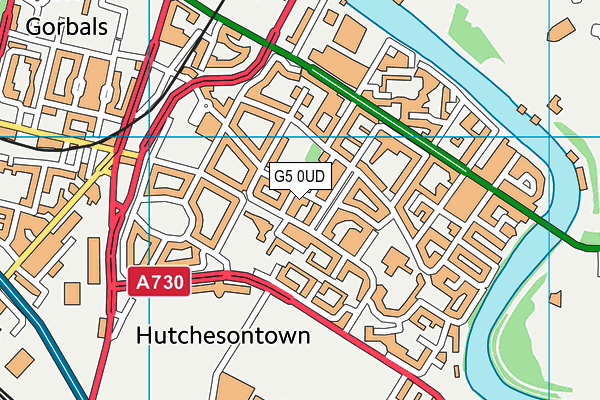 G5 0UD map - OS VectorMap District (Ordnance Survey)