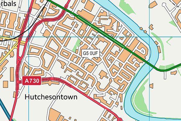 G5 0UF map - OS VectorMap District (Ordnance Survey)