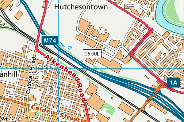 G5 0UL map - OS VectorMap District (Ordnance Survey)