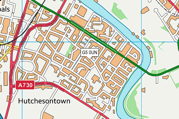 G5 0UN map - OS VectorMap District (Ordnance Survey)