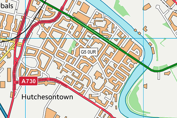 G5 0UR map - OS VectorMap District (Ordnance Survey)