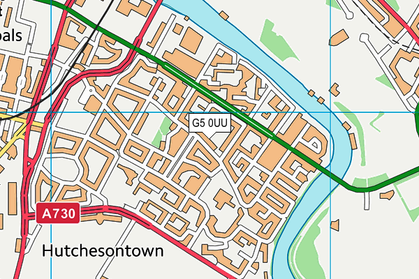 G5 0UU map - OS VectorMap District (Ordnance Survey)