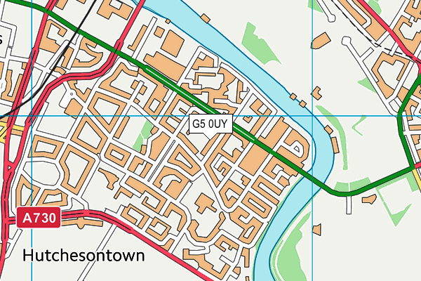 G5 0UY map - OS VectorMap District (Ordnance Survey)