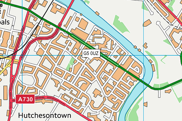 G5 0UZ map - OS VectorMap District (Ordnance Survey)
