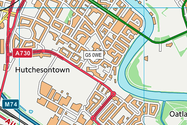 G5 0WE map - OS VectorMap District (Ordnance Survey)