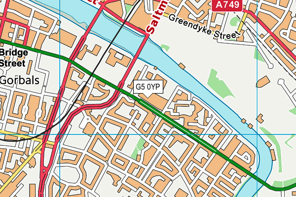 G5 0YP map - OS VectorMap District (Ordnance Survey)