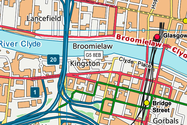 G5 8EB map - OS VectorMap District (Ordnance Survey)