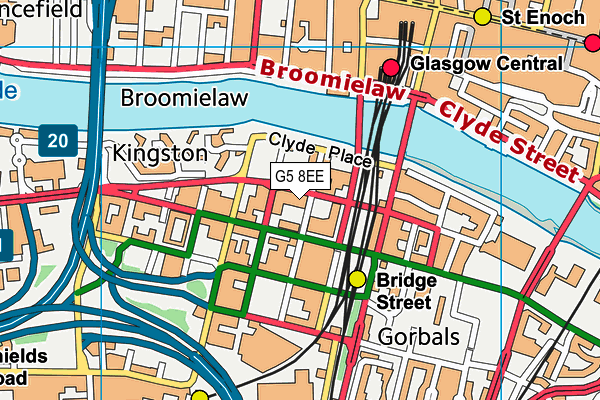 G5 8EE map - OS VectorMap District (Ordnance Survey)