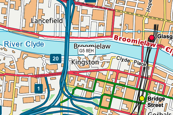 G5 8EH map - OS VectorMap District (Ordnance Survey)