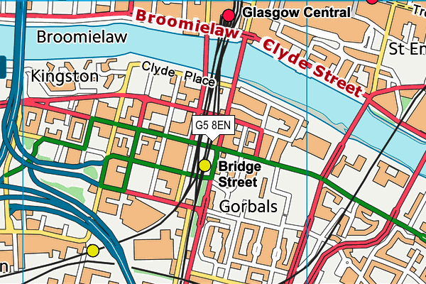 G5 8EN map - OS VectorMap District (Ordnance Survey)