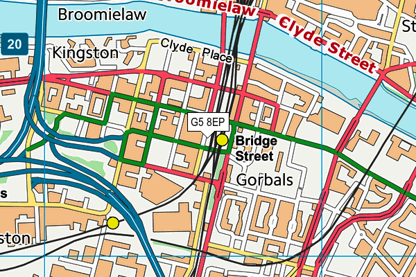 G5 8EP map - OS VectorMap District (Ordnance Survey)