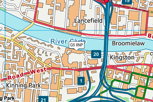 G5 8NP map - OS VectorMap District (Ordnance Survey)