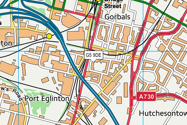 G5 9DE map - OS VectorMap District (Ordnance Survey)