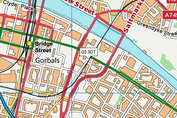 G5 9DT map - OS VectorMap District (Ordnance Survey)