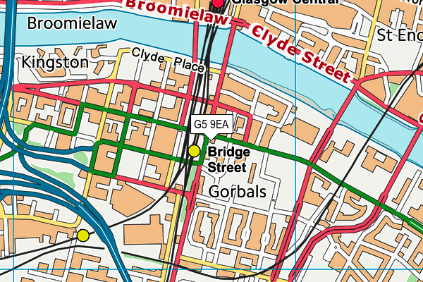 G5 9EA map - OS VectorMap District (Ordnance Survey)