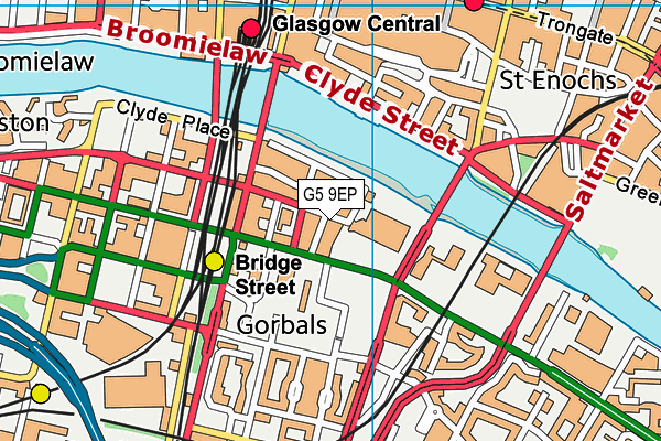 G5 9EP map - OS VectorMap District (Ordnance Survey)