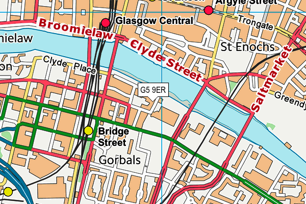 G5 9ER map - OS VectorMap District (Ordnance Survey)