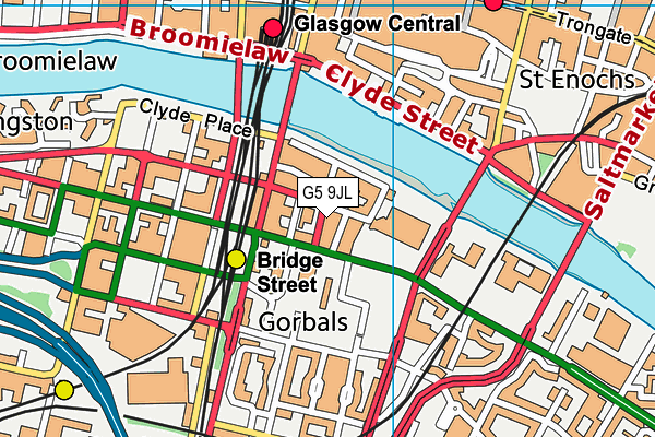 G5 9JL map - OS VectorMap District (Ordnance Survey)