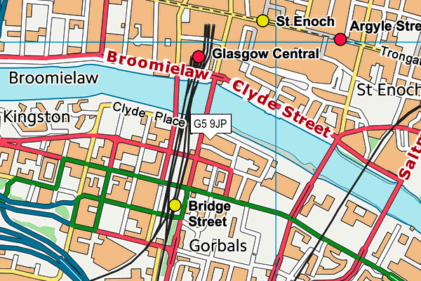 G5 9JP map - OS VectorMap District (Ordnance Survey)