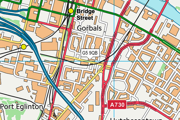 G5 9QB map - OS VectorMap District (Ordnance Survey)