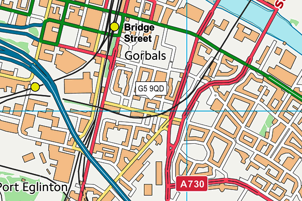 G5 9QD map - OS VectorMap District (Ordnance Survey)