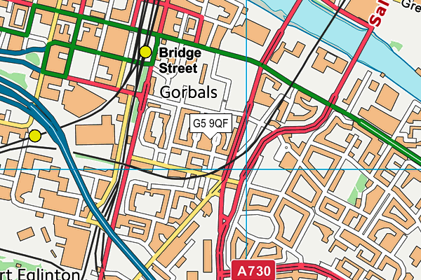 G5 9QF map - OS VectorMap District (Ordnance Survey)