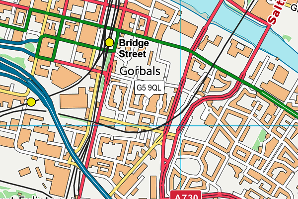 G5 9QL map - OS VectorMap District (Ordnance Survey)