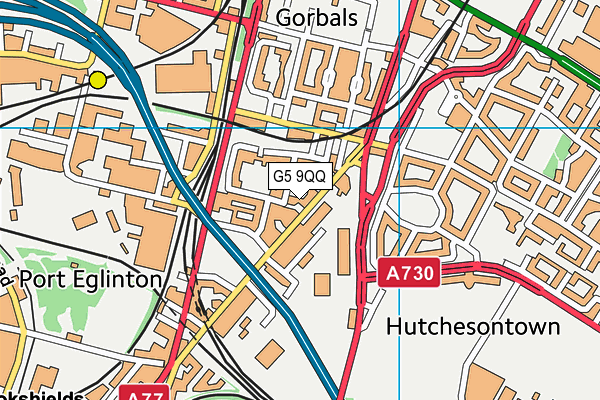 G5 9QQ map - OS VectorMap District (Ordnance Survey)