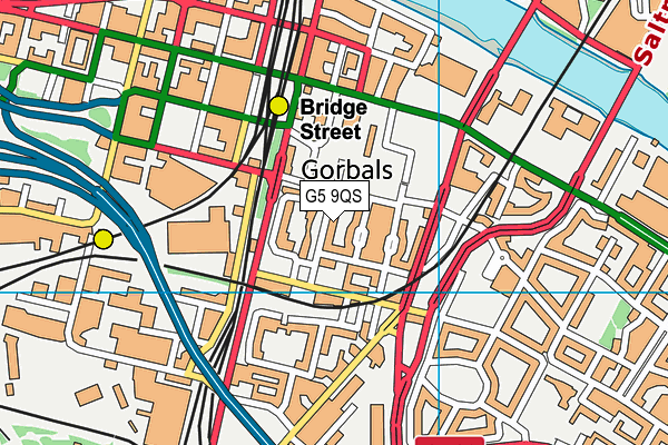G5 9QS map - OS VectorMap District (Ordnance Survey)